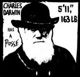 Charles Darwin Has a Posse sticker